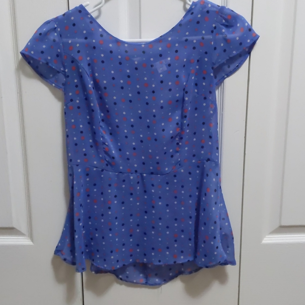 Polka dot blouse